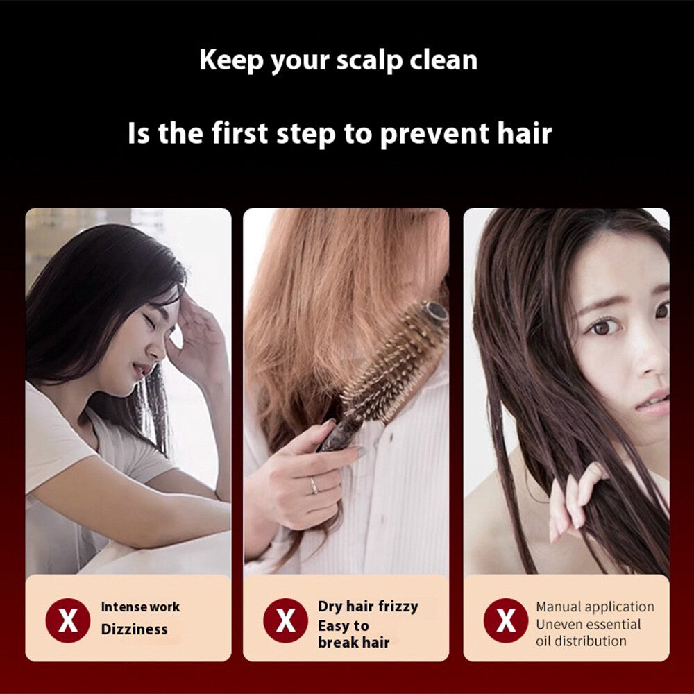 Red Light Scalp Massage Comb with Hair Growth Care