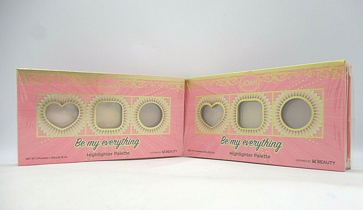 Joah Be My Everything Highlighter Palette Set - 3 x 3.6g, Medium Shade
