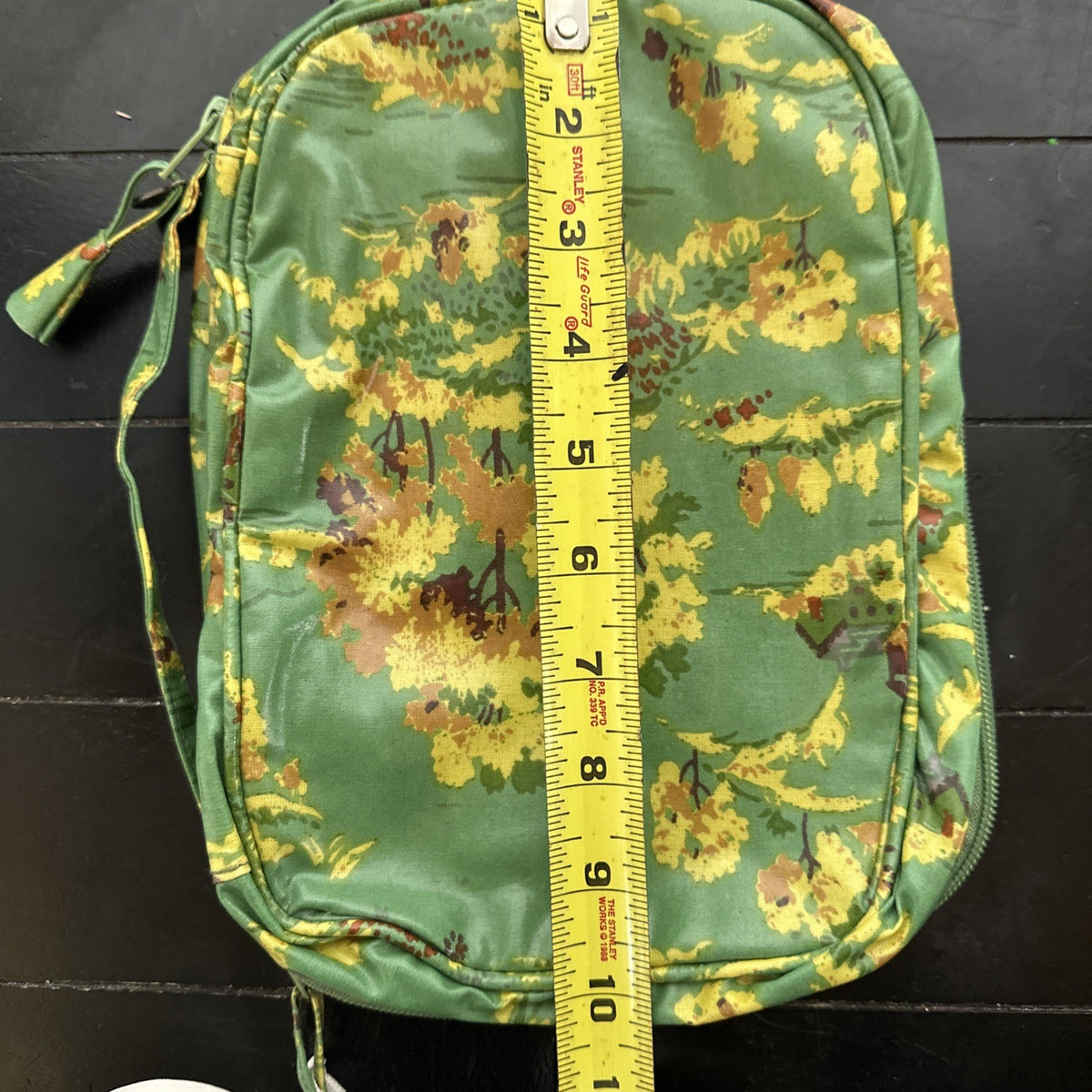 Travel Cosmetic Bag with Oil Print - Jade Countryside Design