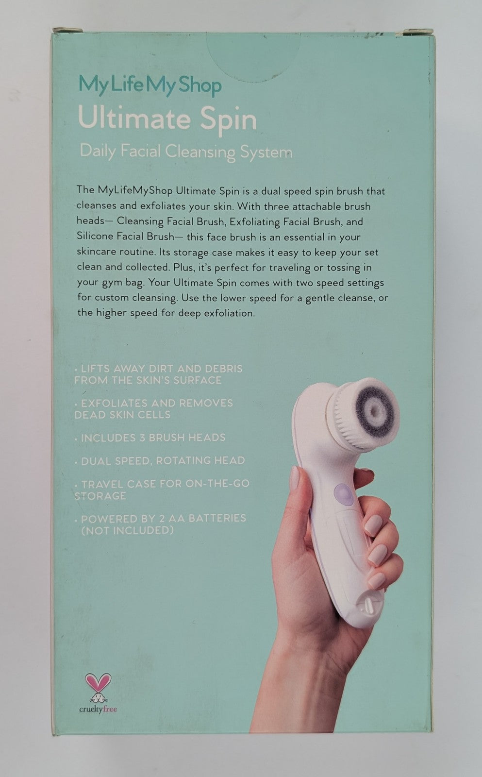 Facial Cleansing Brush System with 4 Attachments - Deep & Gentle Cleansing