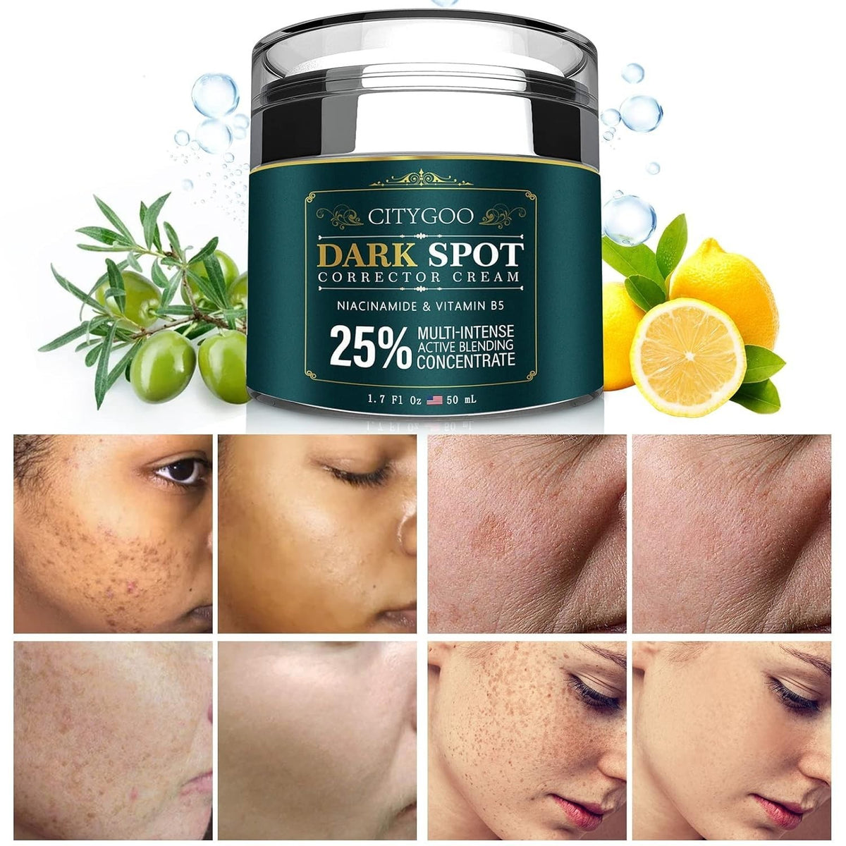 Dark Spot Corrector Cream for Hyperpigmentation & Uneven Skin Tone - 1.7 OZ