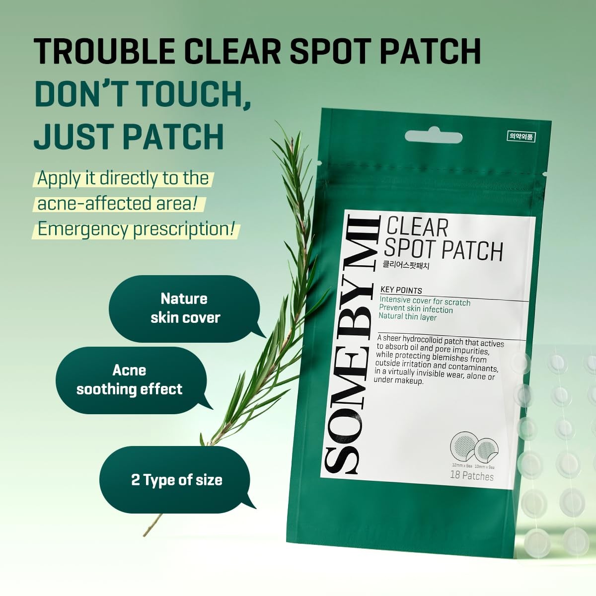 Hydrocolloid Acne Spot Patches - Clear, 90 Count, Invisible for Skin Healing