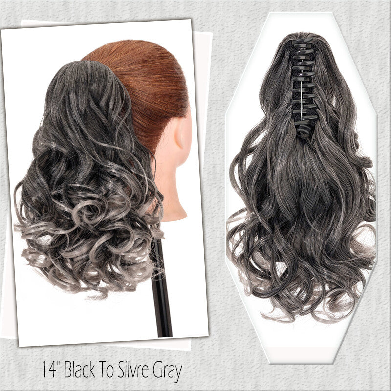 Fake Ponytail Clip-In Hair Extension Thick Natural Look 14 Inches