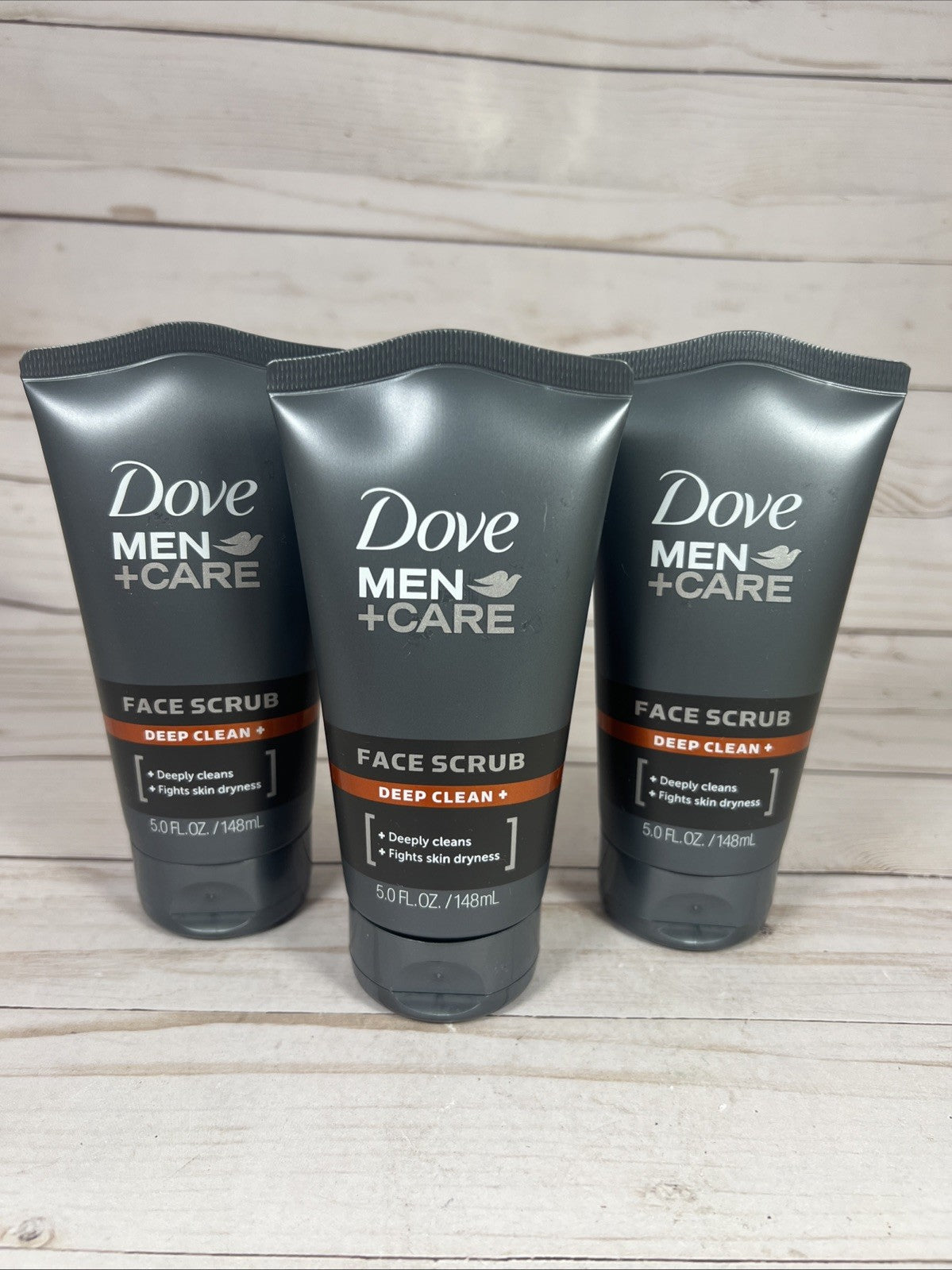 Dove Men + Care Face Scrub Deep Clean 5oz (3Pack)