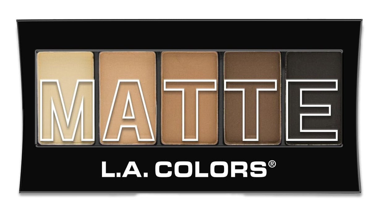 Matte Eyeshadow Palette - 5 Neutral Brown Shades for Versatile Looks