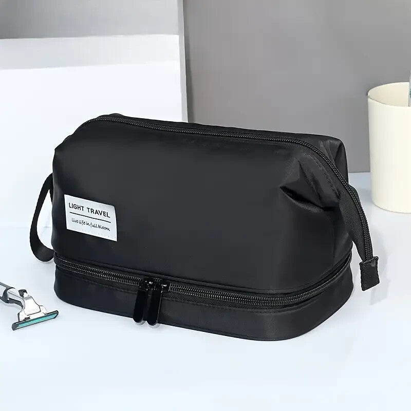 Waterproof 2-Layer Cosmetic Bag Travel Makeup Organizer with Large Capacity