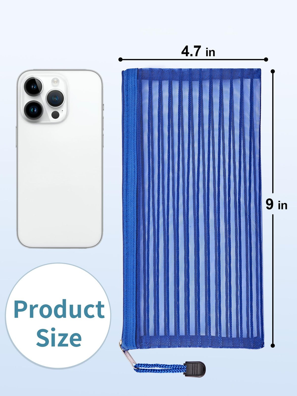 Mesh Zipper Pouches Set of 80 in 10 Colors - Durable Storage Bags for Office, Travel & Cosmetics