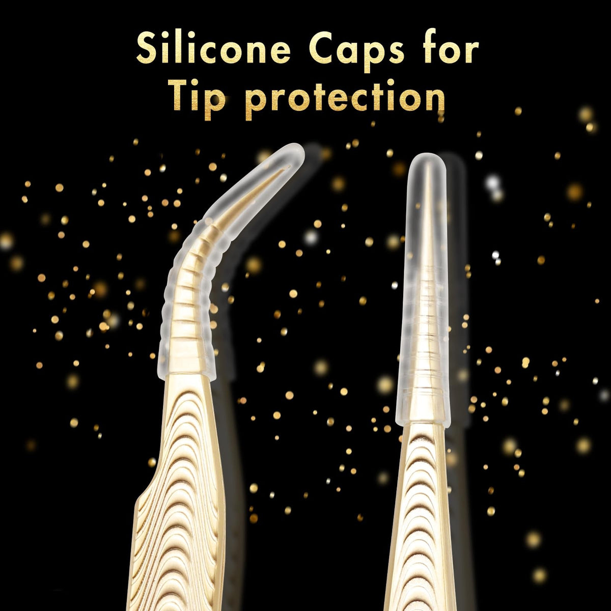 Professional Lash Tweezers Set - Straight & Curved Precision Pointed Tips