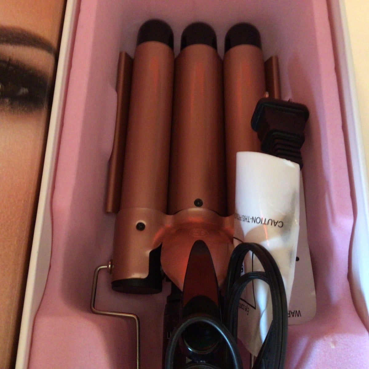 Luxe Willow Triple Barrel Waver Curling Iron 1 Inch Ceramic Barrels
