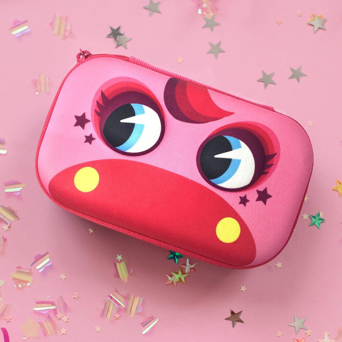 Round Pencil Case for Girls - Fun School Storage Organizer