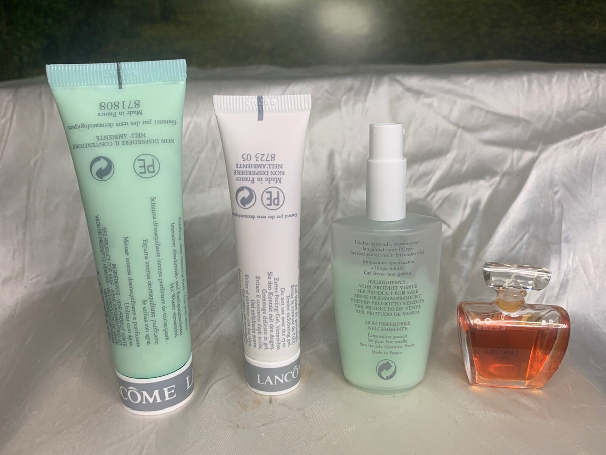 Lancome Le Gift 4-Piece Skincare & Fragrance Set with Bag