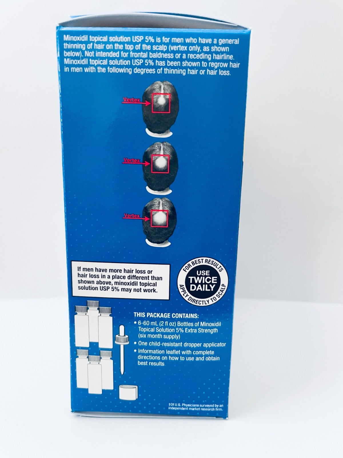 Minoxidil 5% Extra Strength Men's Hair Regrowth Solution