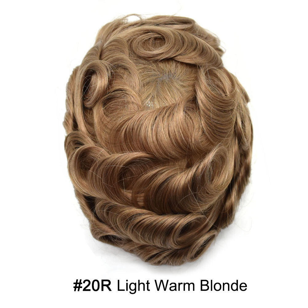 Ultra Thin Skin Hair Replacement System for Men - Natural Hairpiece, 6-10" Sizes & 68 Colors