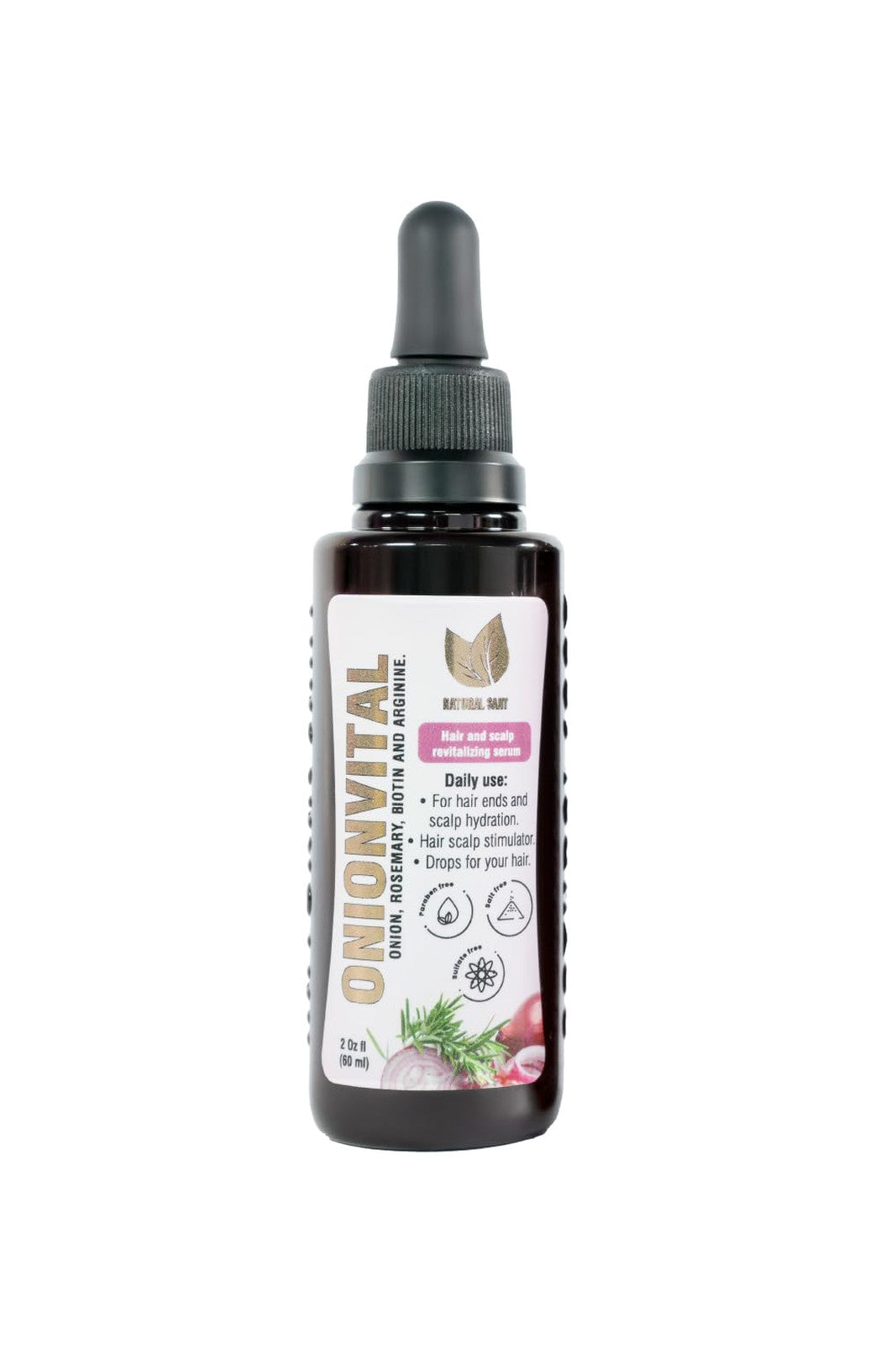 Scalp & Hair Serum with Onion, Biotin & Rosemary - 60ml