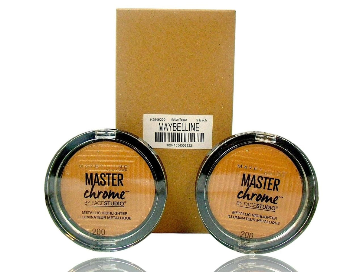 4-Pack Metallic Highlighters - Maybelline Master Chrome Molten Topaz