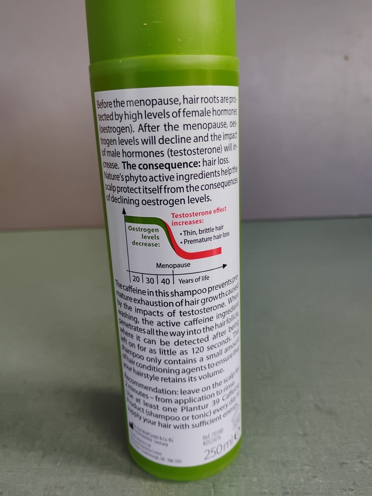 Plantur 39 Phyto Caffeine Shampoo 250ml for Thinning Hair & Scalp Care