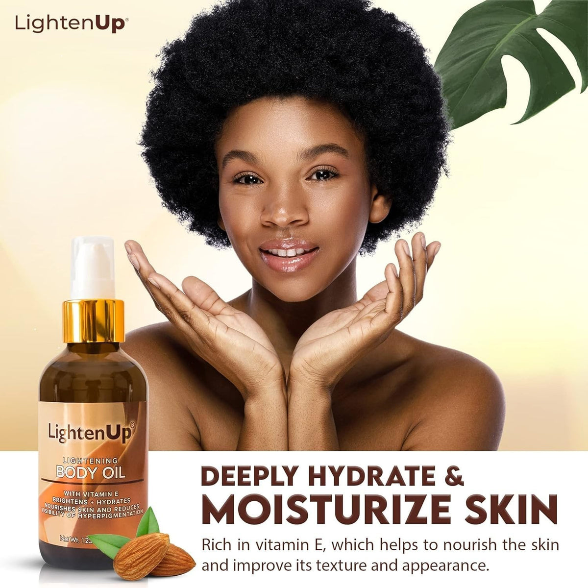 Brightening Body Oil with Vitamin E & Nourishing Oils - 4.2 oz