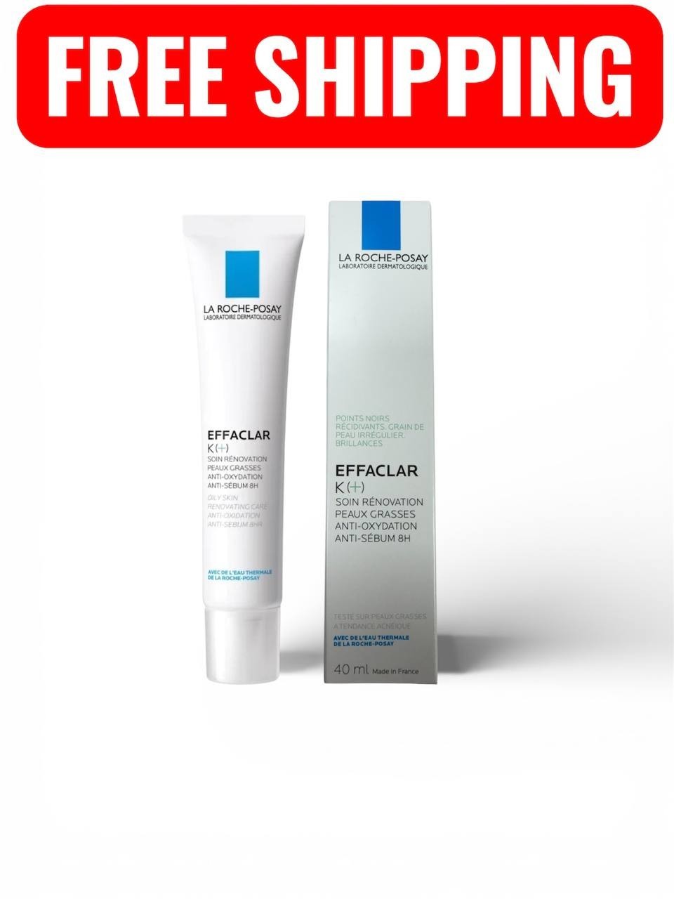 Effaclar K+ Acne Moisturizer - 40ml with Expiration Date 04/2028