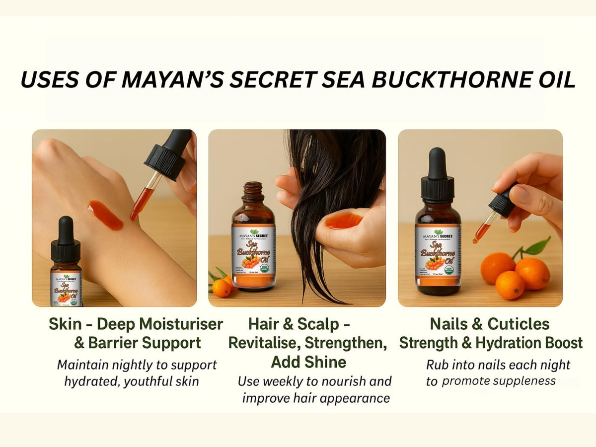Sea Buckthorn Oil Organic 1oz – Supercritical CO2 Extracted