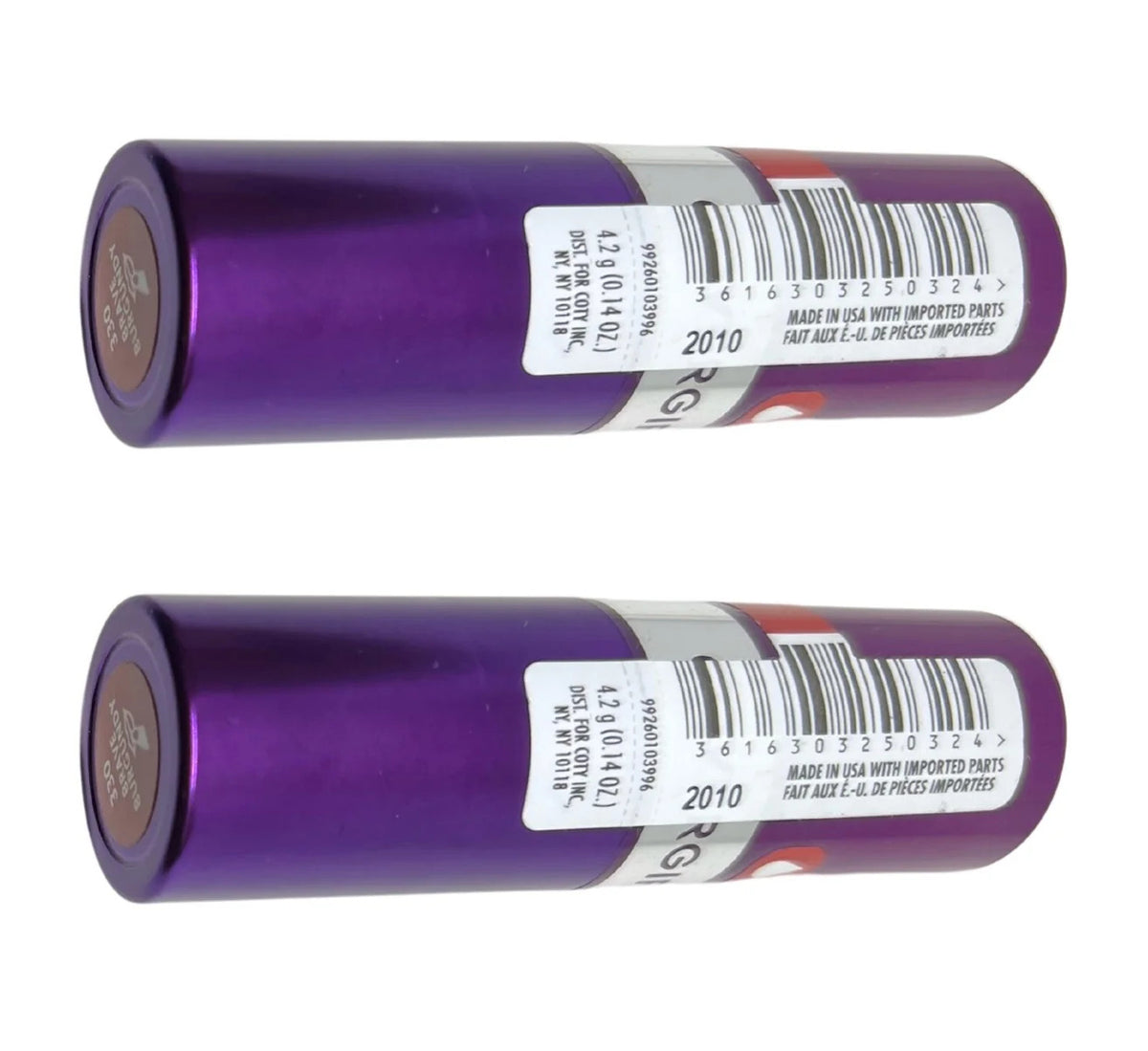 CoverGirl Simply Ageless Moisture Renew Lipstick Brave Burgundy - Pack of 2