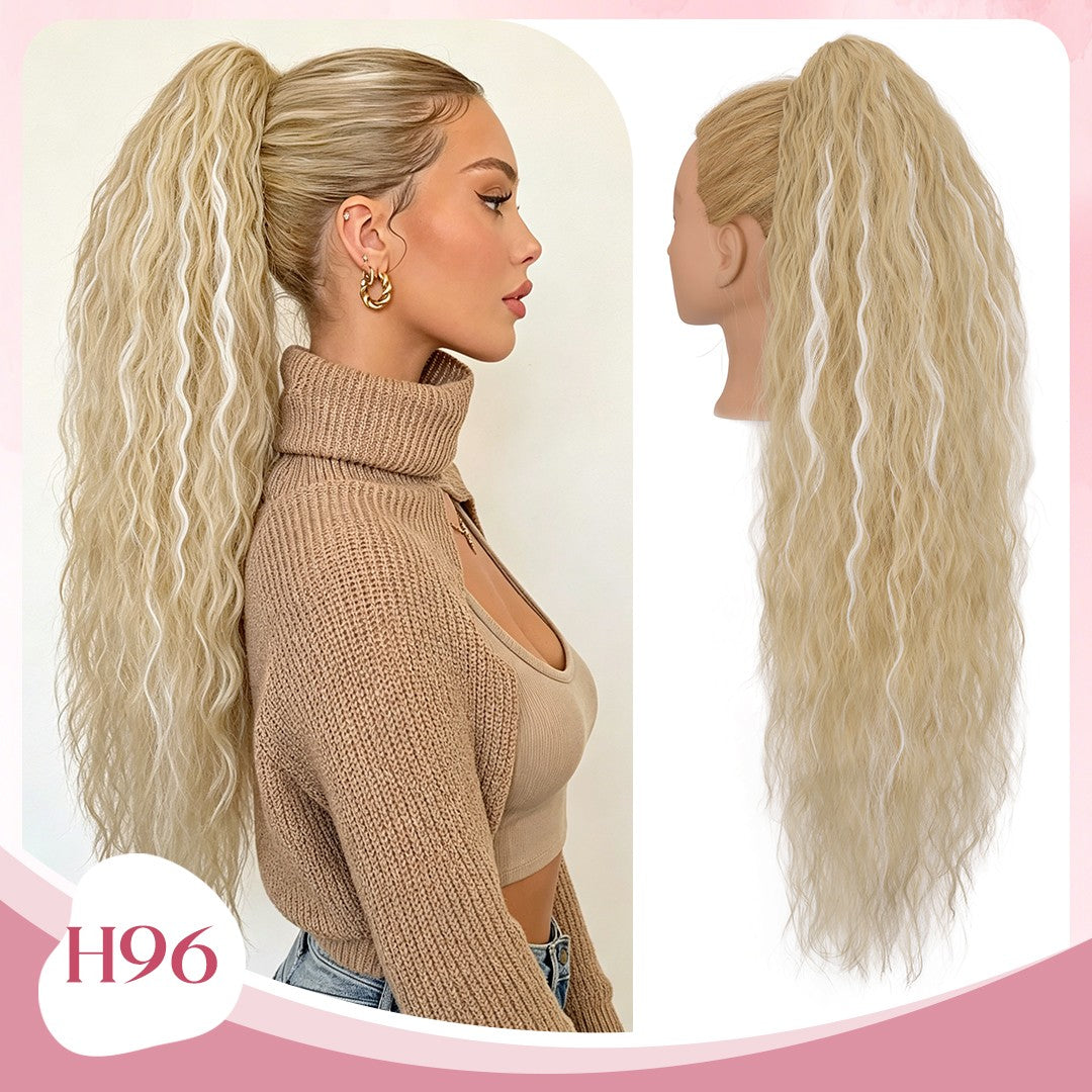 Mega Long & Thick 30-Inch Fluffy Messy Loose Wave Ponytail Extensions - Claw Clip Style