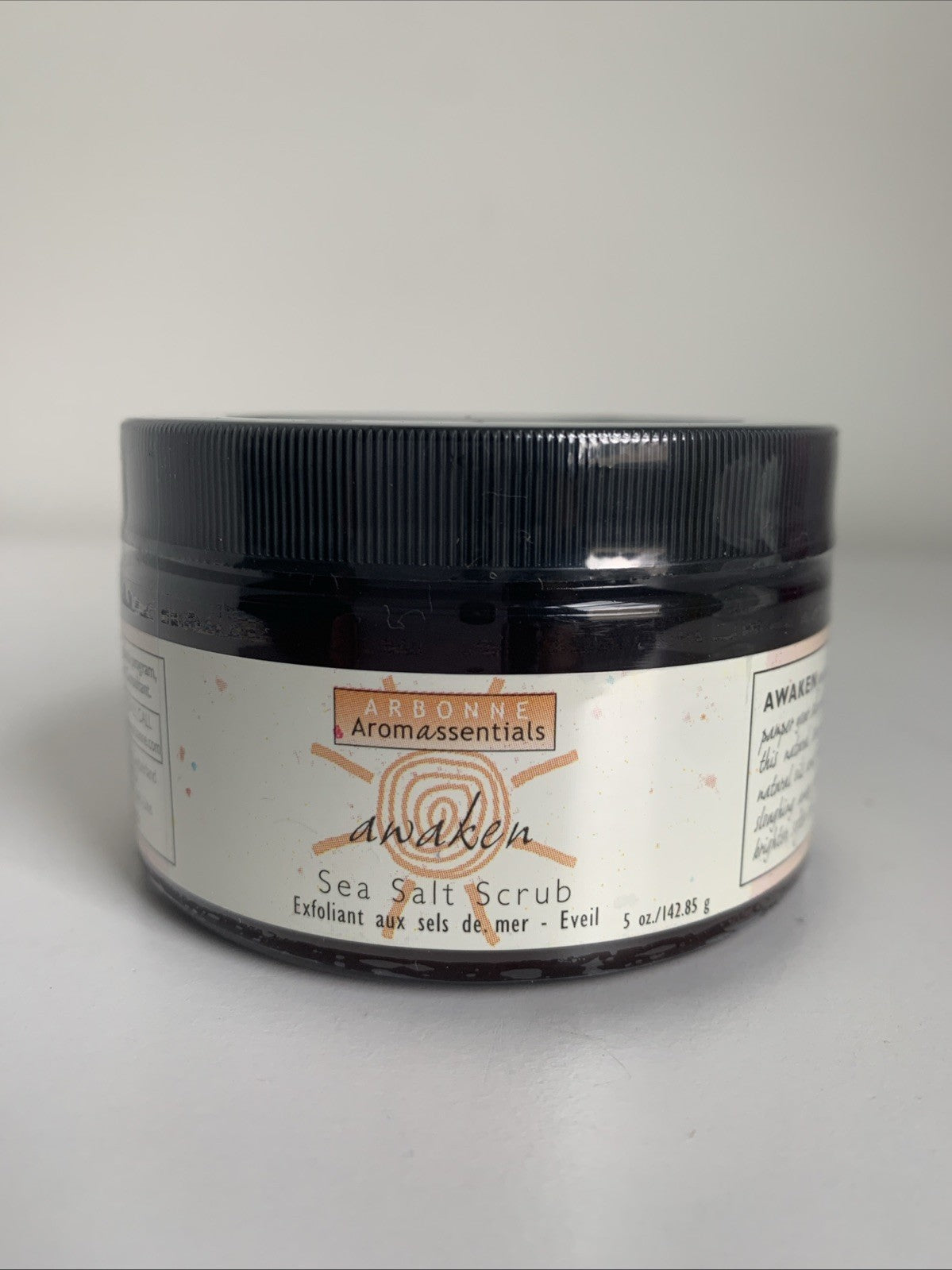 ARBONNE Aromassentials AWAKEN Sea Salt Scrub 5 oz - Sealed