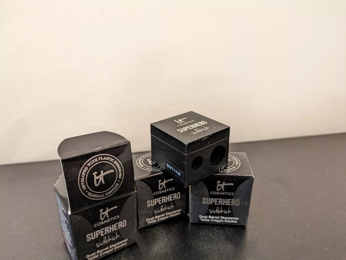 Dual-Barrel Makeup Pencil Sharpener for Eyeliners & Lip Pencils