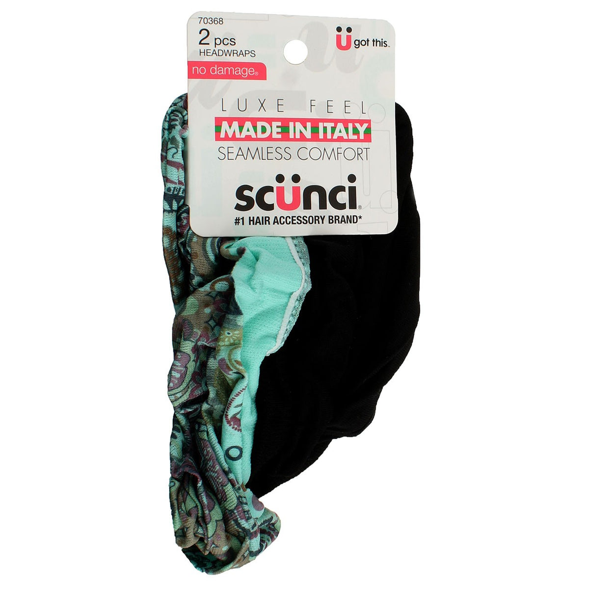 2 Pack Seamless Headwraps - Soft Italian Fabric, Assorted Colors