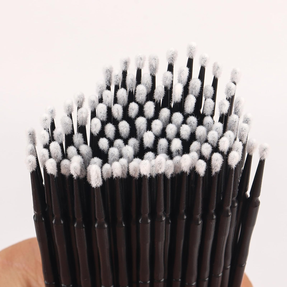Disposable Micro Applicator Brushes for Makeup & Eyelash Grafting - 100 Black