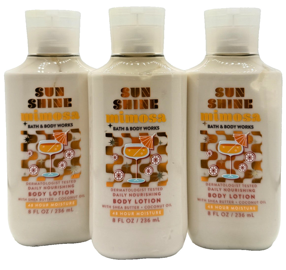 Sunshine Mimosa Body Lotion, 8 oz (3-Pack)