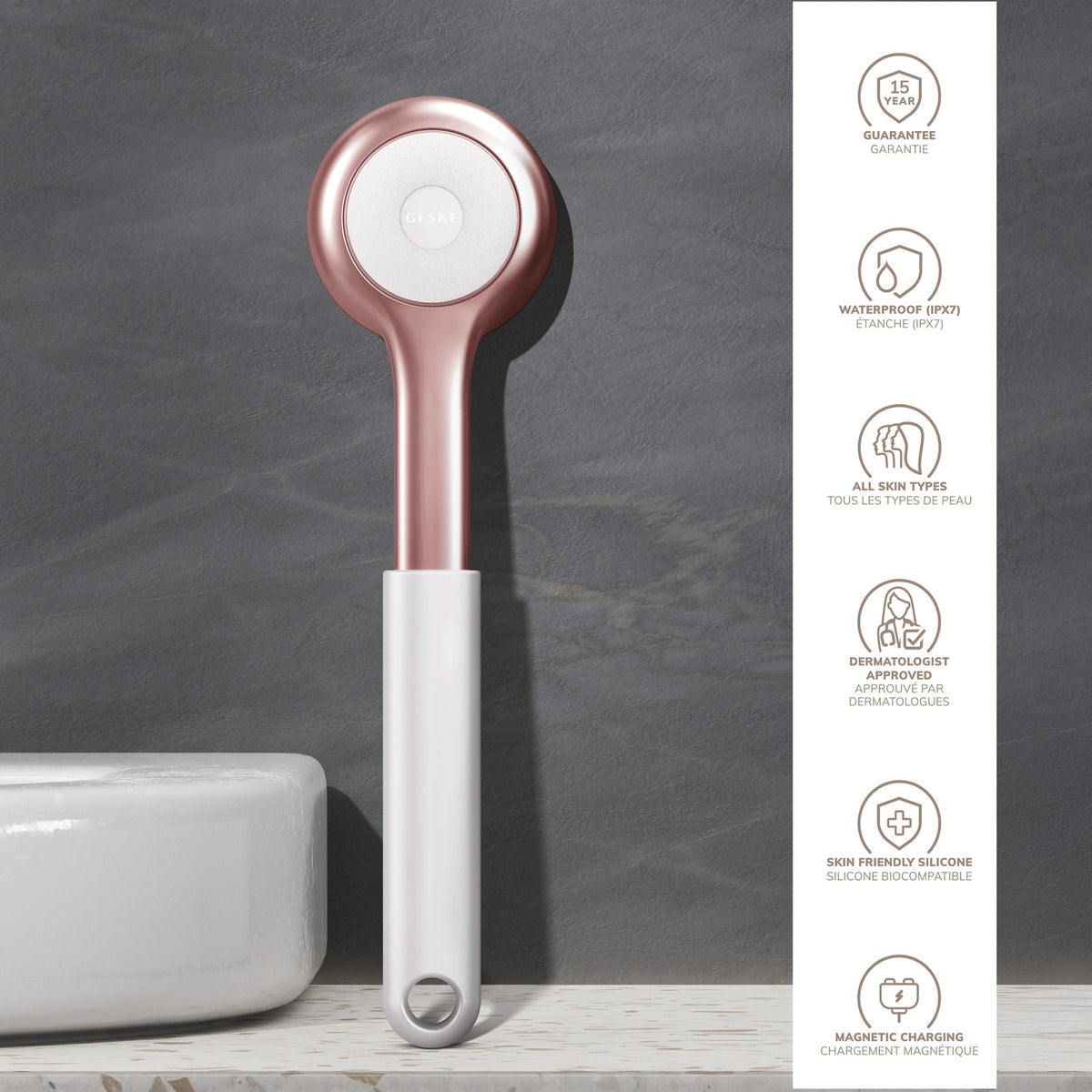 GESKE Sonic Full-Body Brush & Intensive Exfoliator 8 in 1 Starlight