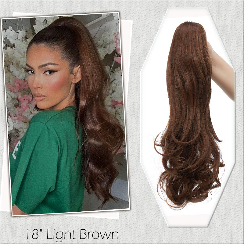 Fake Ponytail Clip-In Hair Extension Thick Natural Look 14 Inches