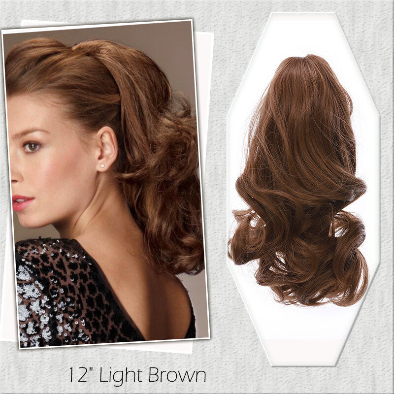 Fake Ponytail Clip-In Hair Extension Thick Natural Look 14 Inches