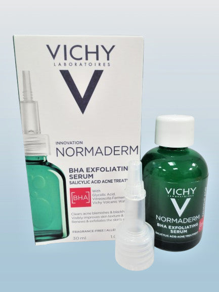 Vichy Normaderm BHA Exfoliating Serum for Acne - 1.01 oz Pack of 3
