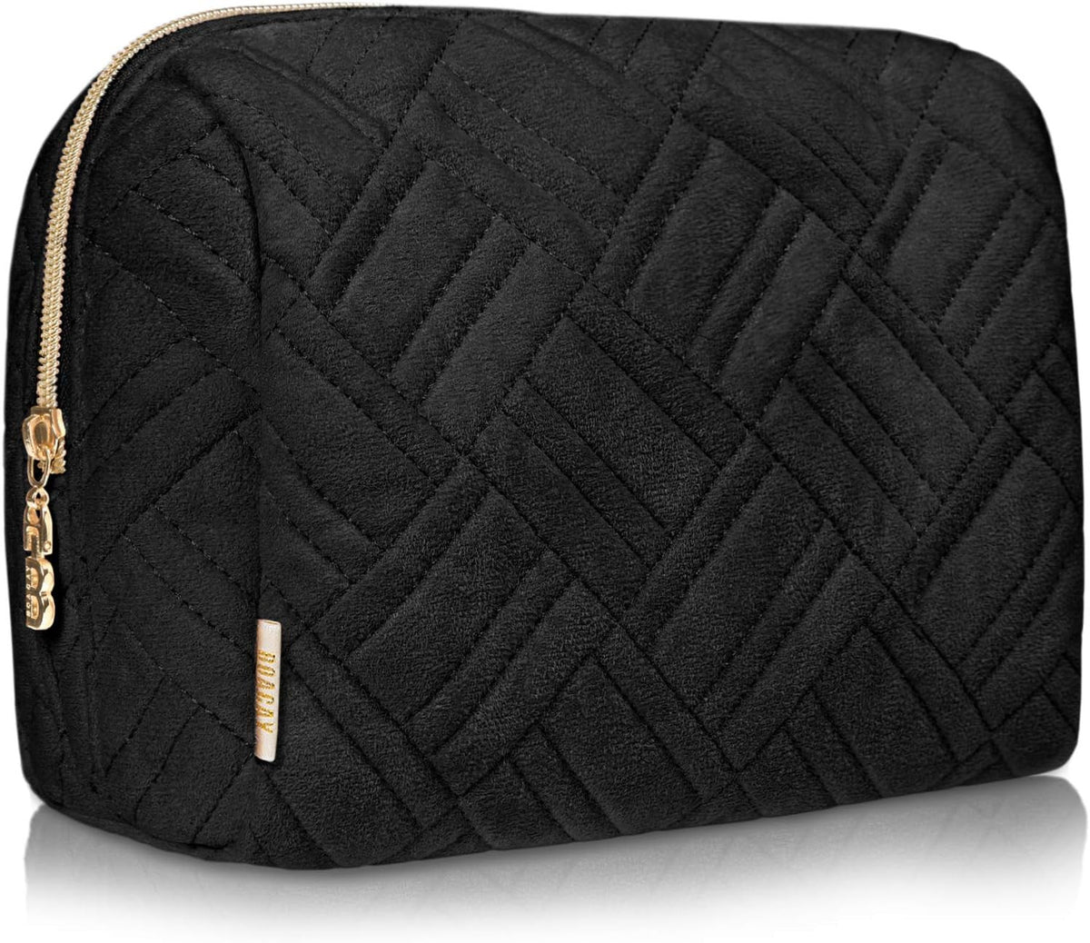 Large Travel Makeup Bag with Water-Resistant Compartments for Women