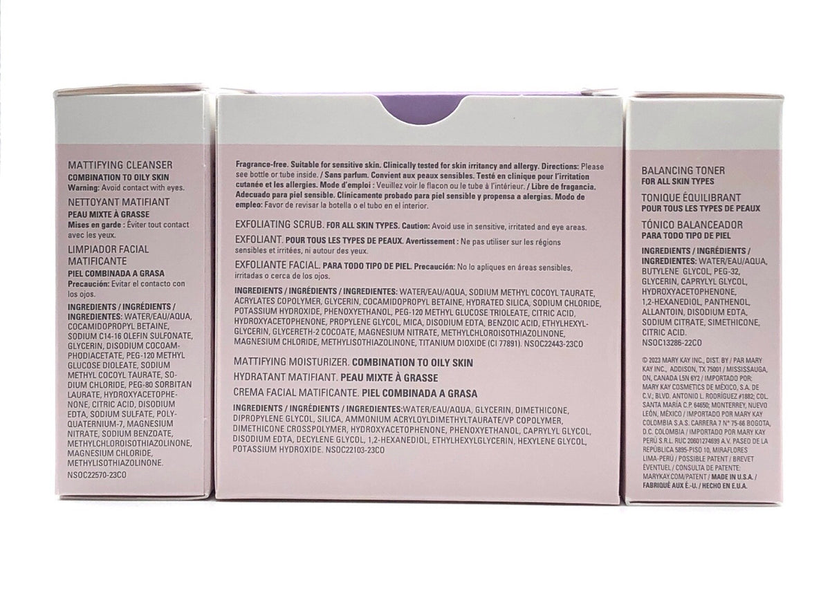 Travel Skincare Set with Cleanser, Toner, Moisturizer & Scrub - Deluxe Size