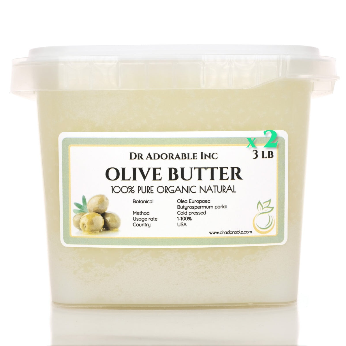 Organic Olive Butter - Pure Cold-Pressed Multi-Purpose