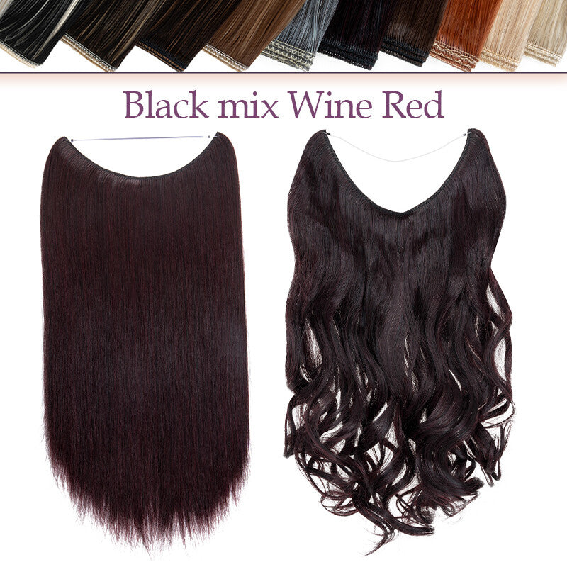 Natural Real Hair Extensions Wire-In Thick Wavy or Straight 20-24 Inch