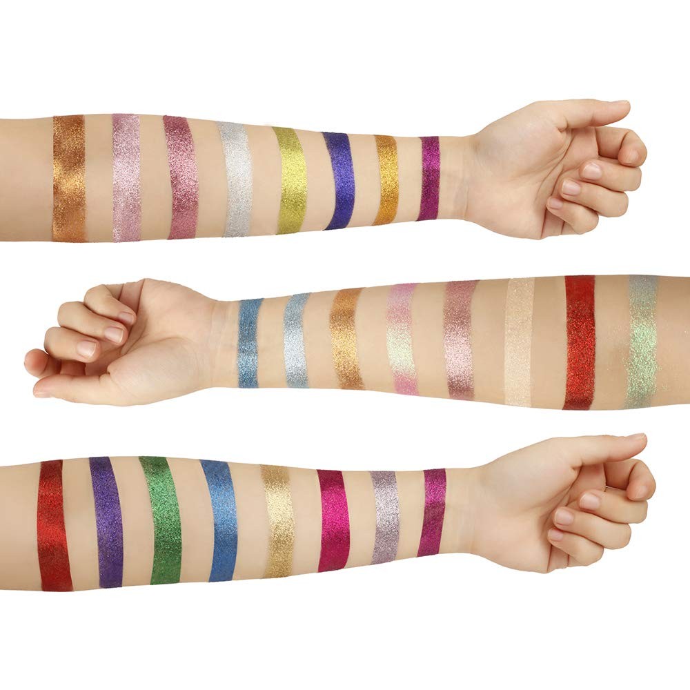 24 Color Glitter Eyeshadow Palette - Long Lasting Waterproof Sparkle Makeup