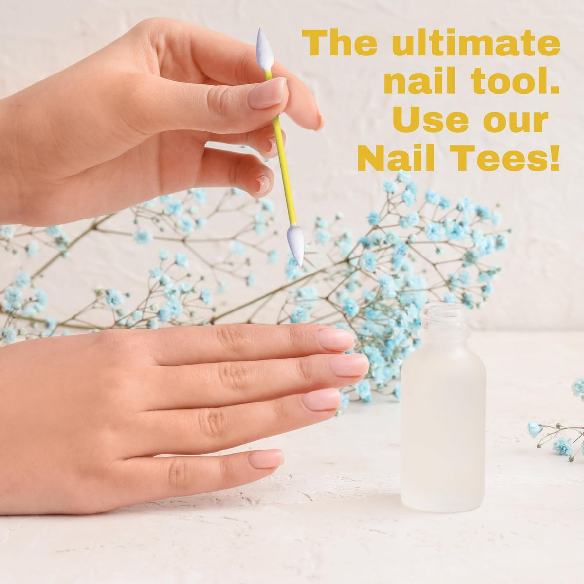 Nail Tips Cotton Swabs 120 Count Dual-Point Applicators for Manicure & Pedicure
