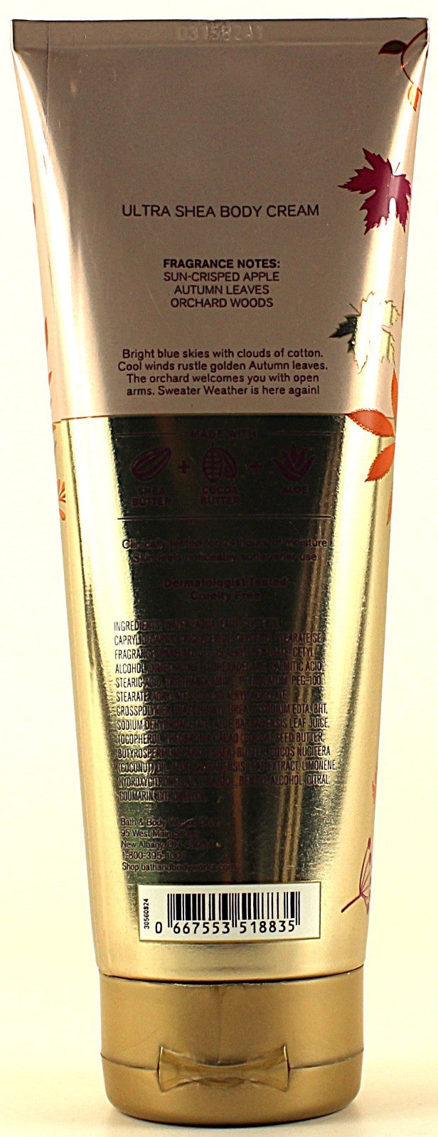 Sweater Weather Body Cream Lotion 8oz - Pack of 4