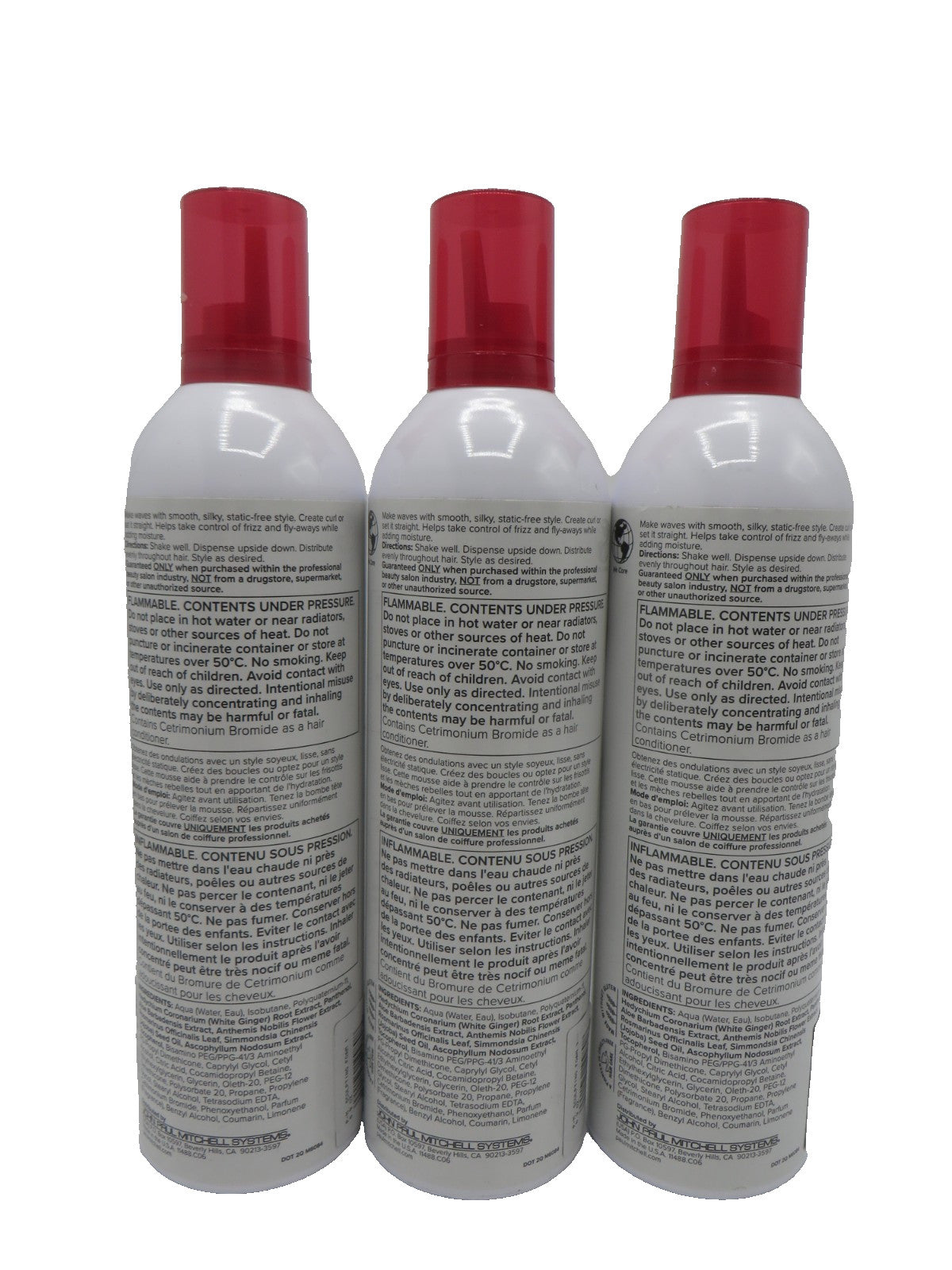 Paul Mitchell Flexible Style Sculpting Foam - 16.9 oz Pack of 3