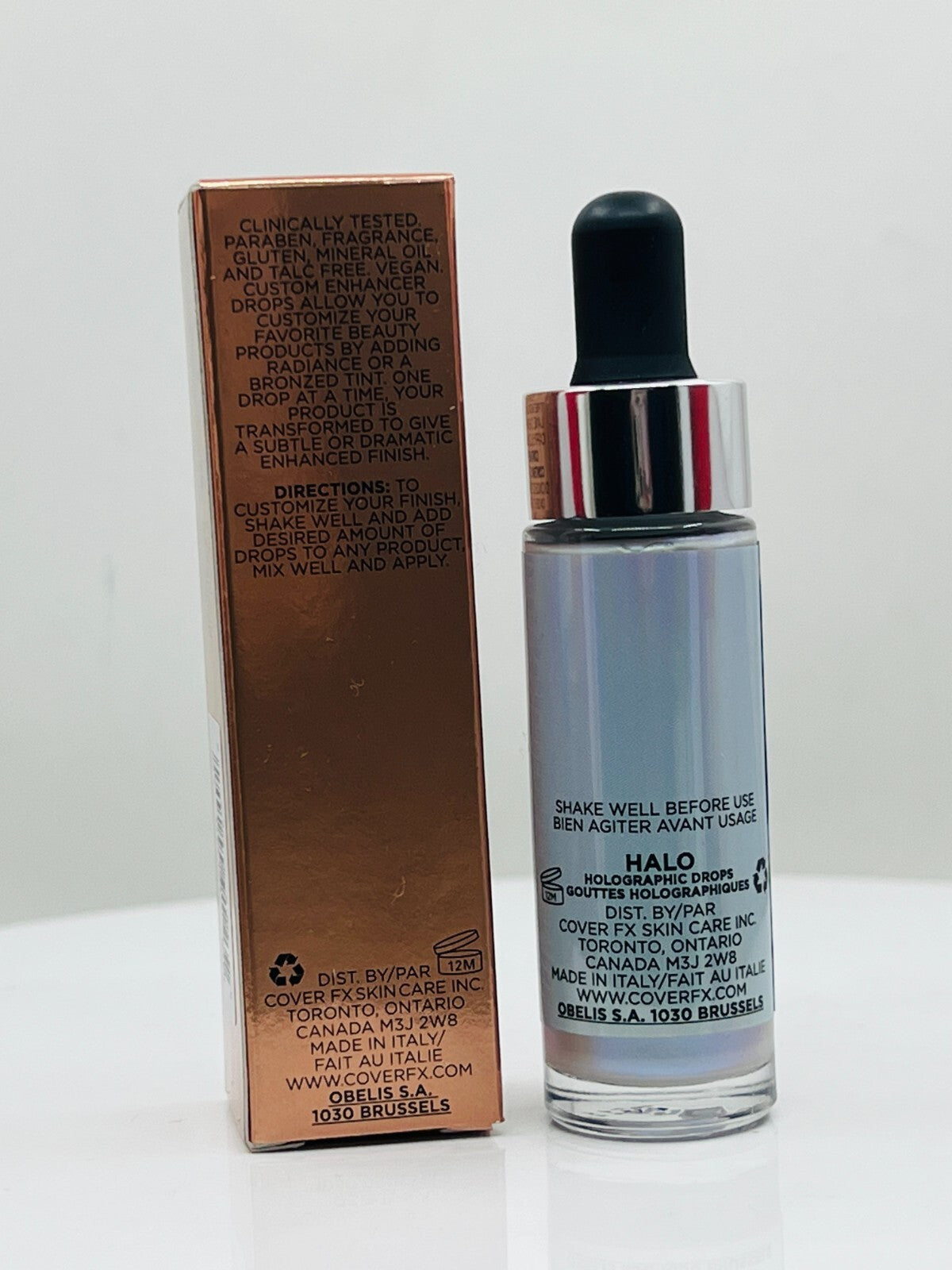 Cover FX Custom Enhancer Drops Halo - 0.5oz Liquid Highlighter Makeup