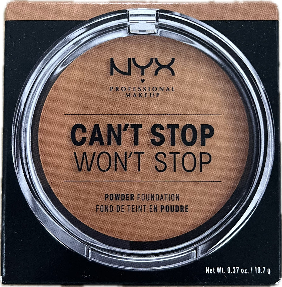 NYX Can't Stop Won't Stop Powder Foundation Warm Caramel 15.7