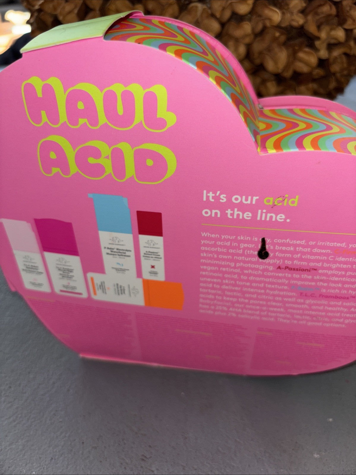Drunk Elephant Haul Acid Skincare Kit - Authentic & Discolored Box