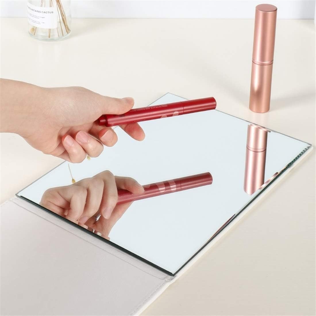 Travel Hand Mirror 10x7 HD Adjustable Angles Minimalist Style