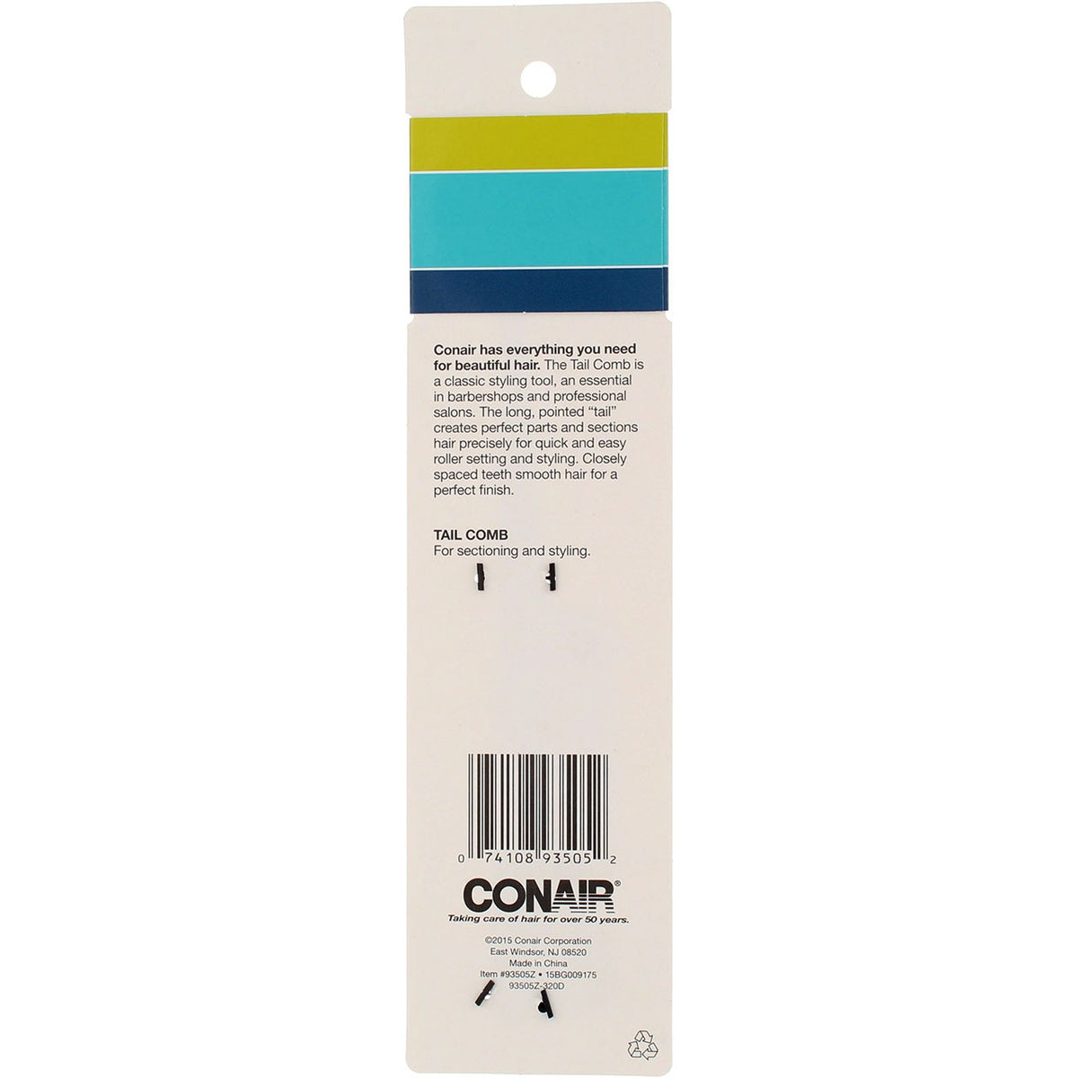 6 Pack Conair Hair Sectioning and Styling Comb Set