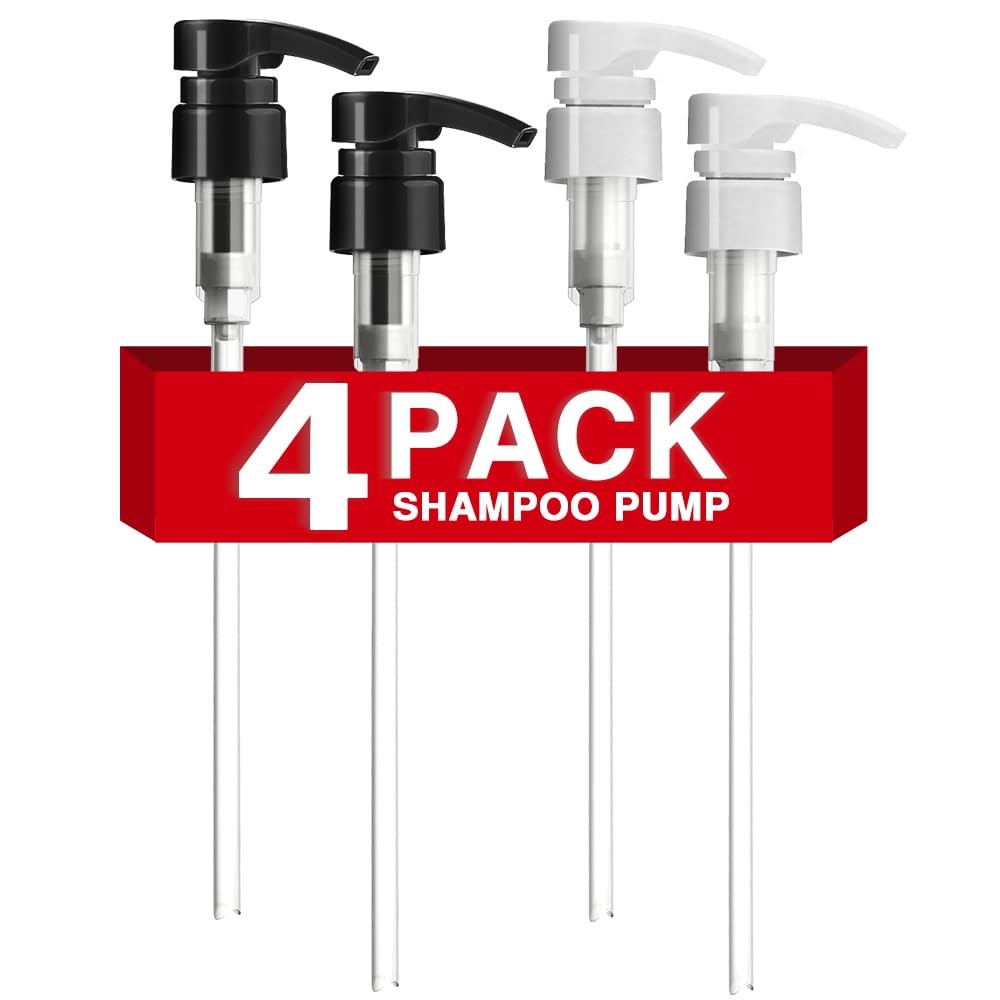 1L Shampoo and Conditioner Dispenser Pump - Rust-Resistant, Lockable, Fits 28mm Bottles