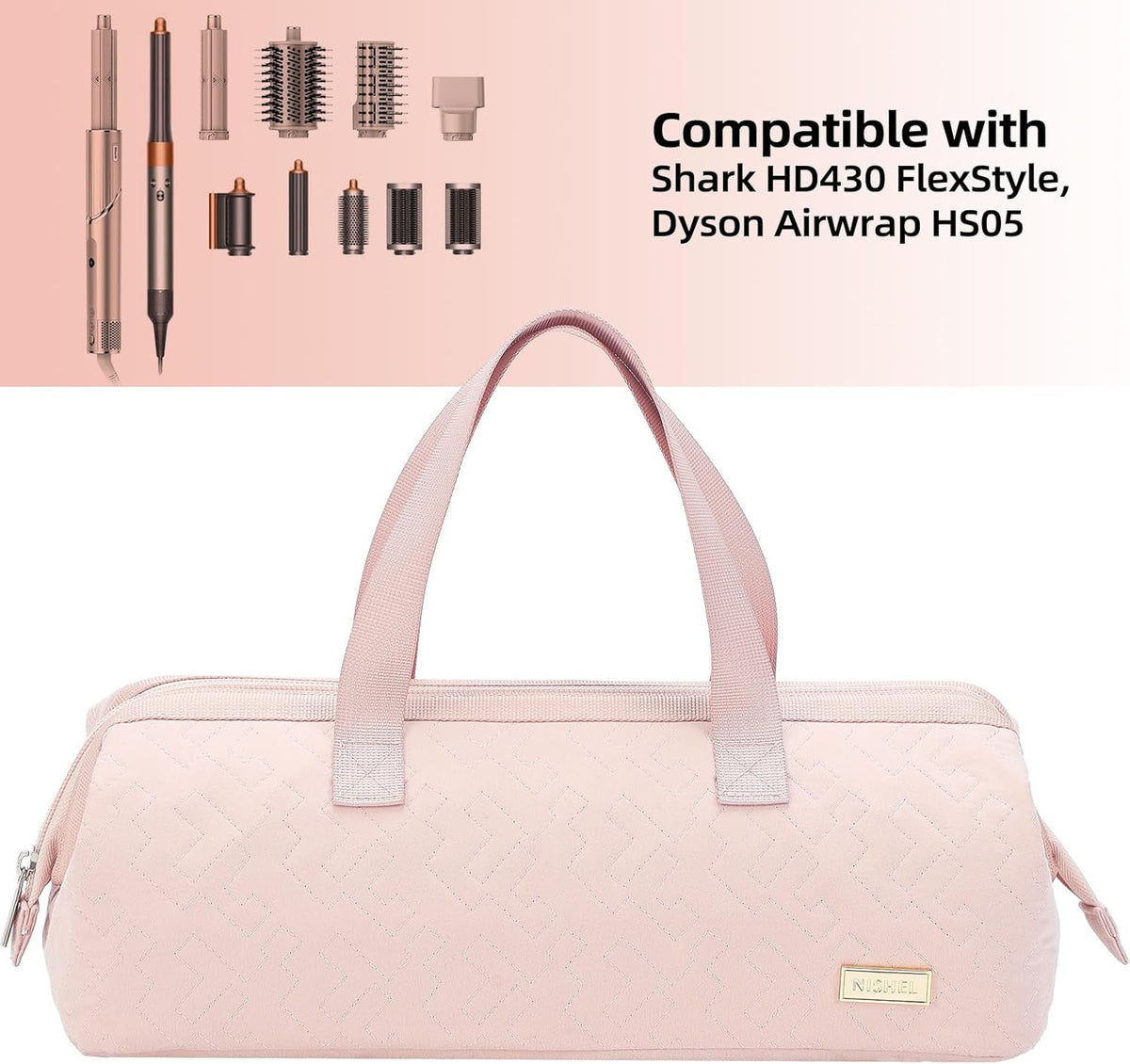 Portable Travel Hair Tool Case Organizer for Dryer & Curling Iron