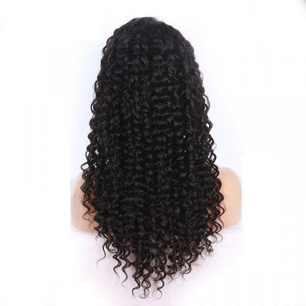 Brazilian Virgin Human Hair Extensions Jerry Curl Bundle - Black #1B